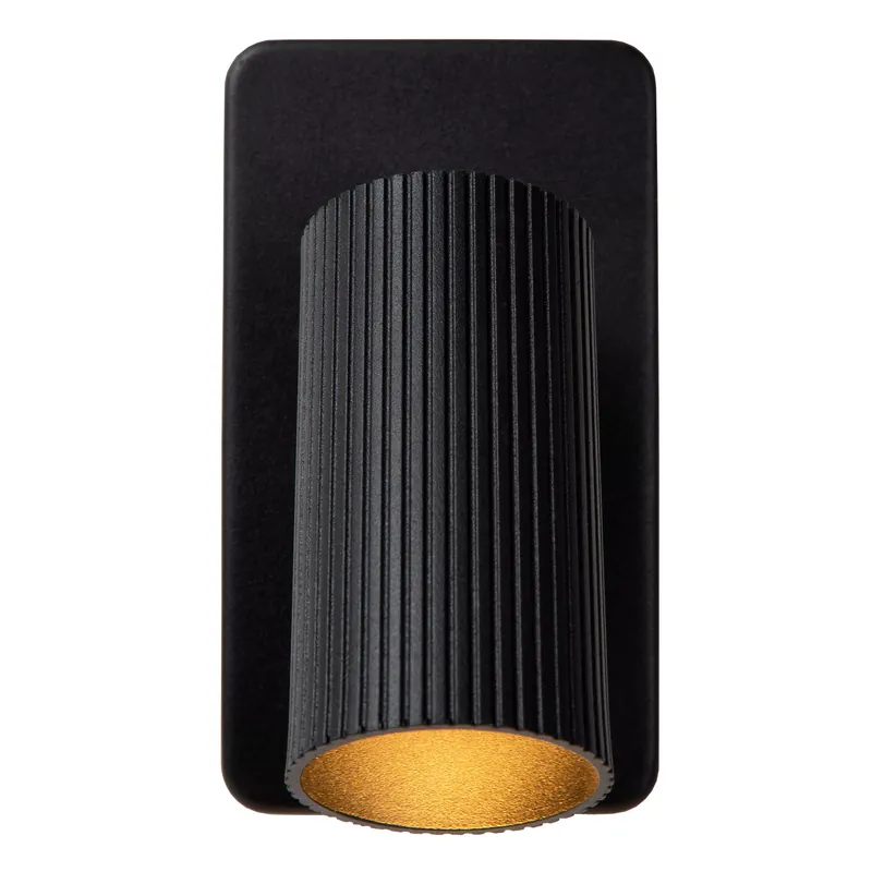 Lucide Clubs wandspot 1xGU10 zwart
