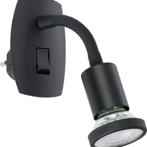 STEKKERSPOT/1 FLEX. PARRINI GU10 345LM ZWART