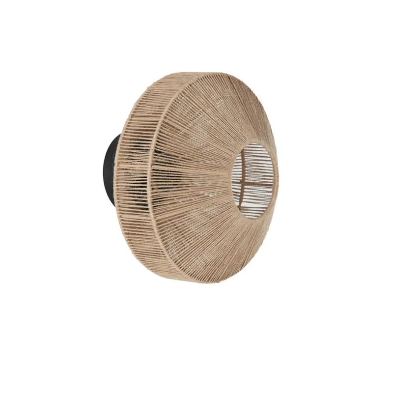 Light & Living Wandlamp Ø31x31 cm LYRA naturel+mat zwart