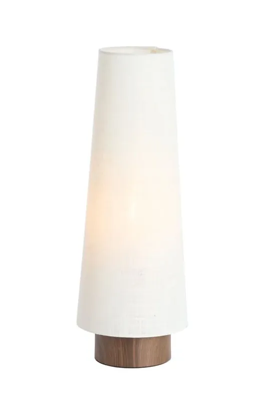 Table Lamp ?19X52,5 Cm Howie Wood Print Dark Brown+Cream