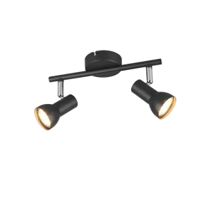 Trio Reality, Spot, Cantar 2xGU10, max.5,0 W Armatuur: Metaal, mat zwart