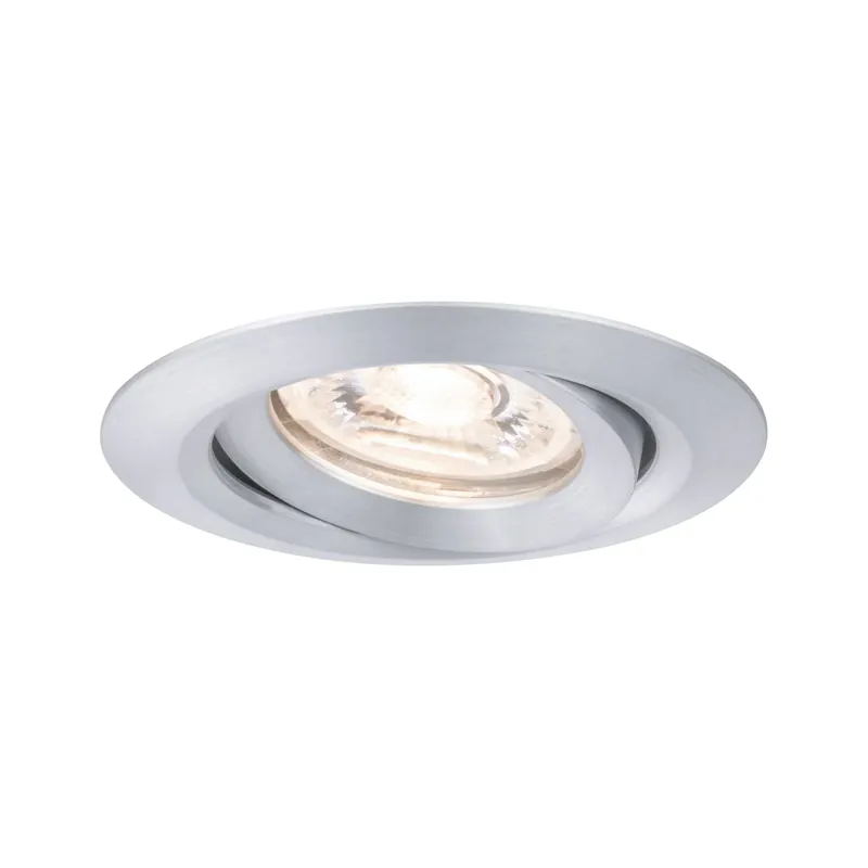 Paulmann Inblp Nova mini Coin rond zwenkbaar LED 1x4W 310lm alu gedraaid/alu