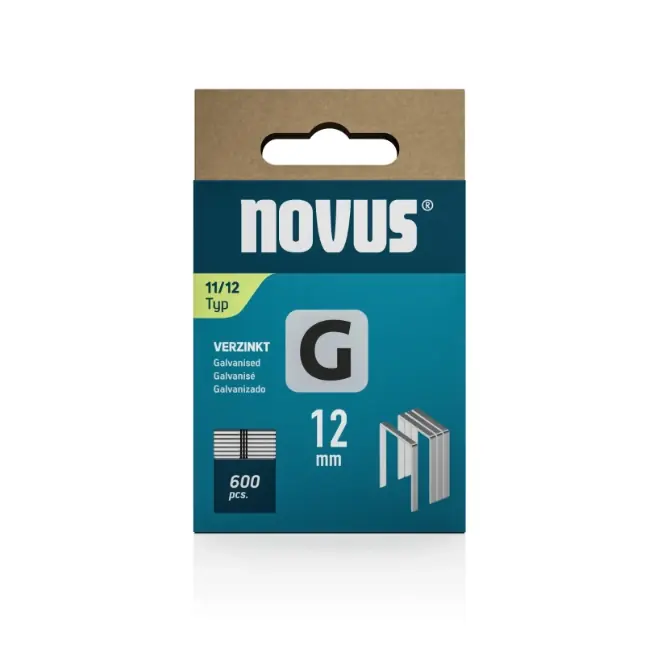 Novus vlakdraad nieten G 11/12mm (600 stuks)