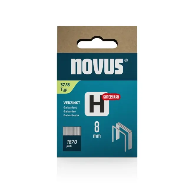 Novus dundraad nieten H 37/8mm (2000 stuks)