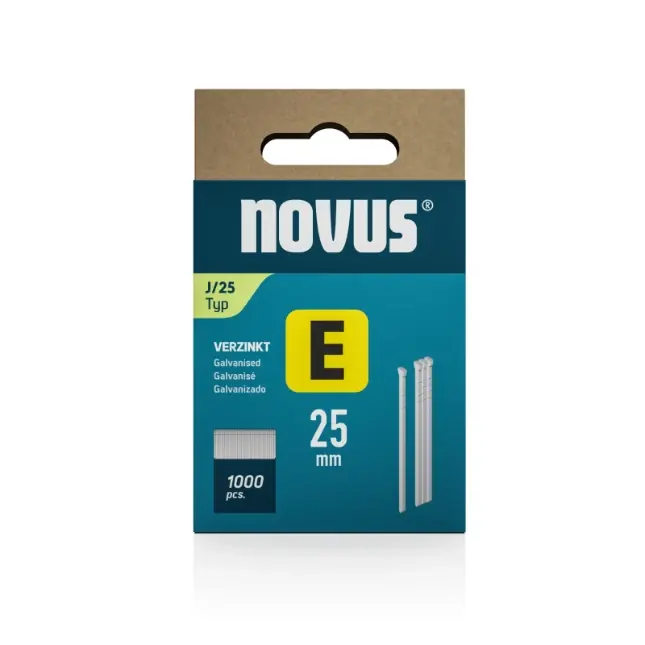 Novus nagels (spijker) E J/25mm SB (1000 stuks)
