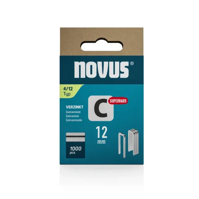 Novus smalrug nieten C 4/12 (1100 stuks)