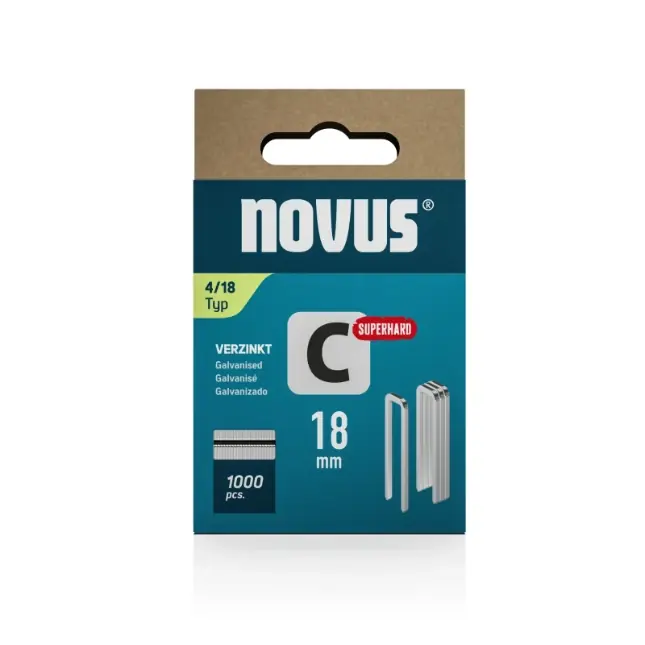 Novus smalrug nieten C 4/18 (1100 stuks)