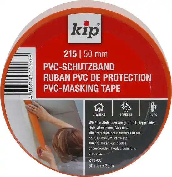 Kip 215 pvc-masking tape 50mm oranje