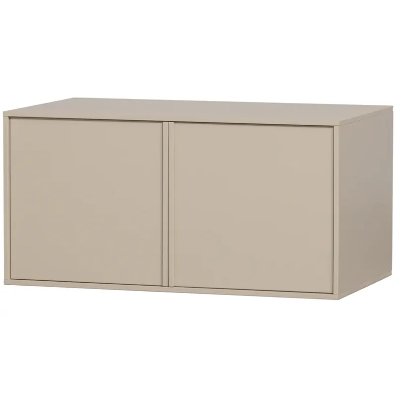 vtwonen Daily closet double 50x100cm grenen dakargrau