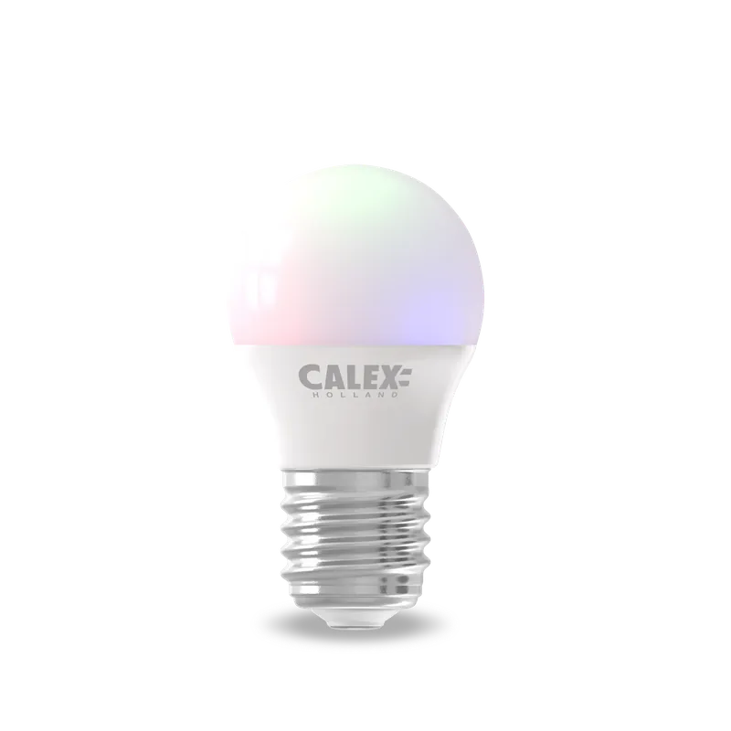 Calex Smart LED Ball-lamp P45 220-240V 4.9W 470lm 2200-4000K + RGB E27