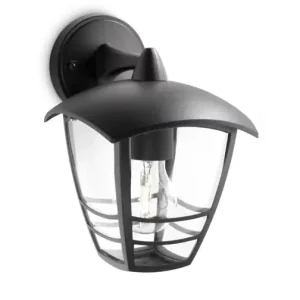 Wandlamp Philips Creek zwart 1x60W 230V