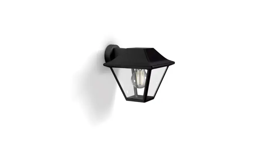 Wandlamp Philips Alpenglow zwart 1x60W