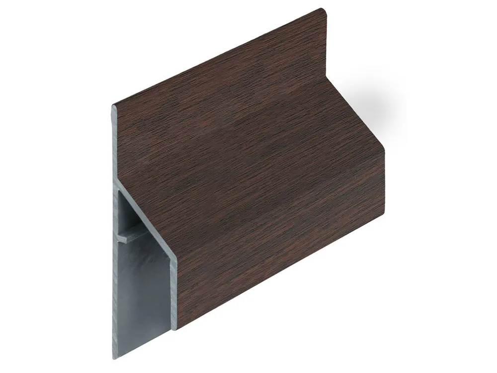 Keralit trim/kraal aansluitprofiel 17mm donker eiken 6 meter