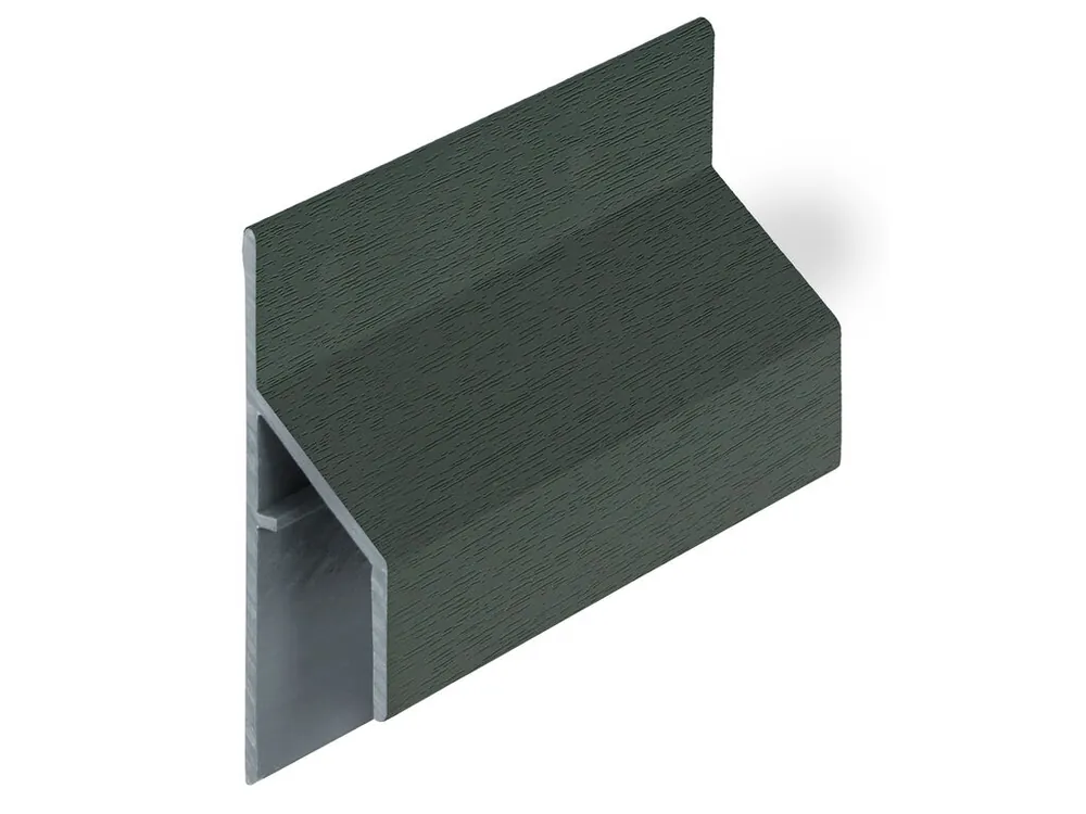 Keralit trim/kraal aansluitprofiel 17mm donkergroen 6 meter