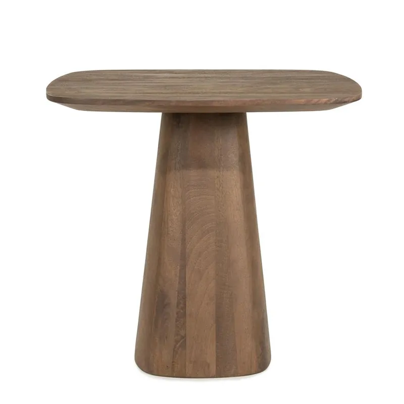 Eleonora eettafel Aron vierkant 80x80cm - lichtbruin