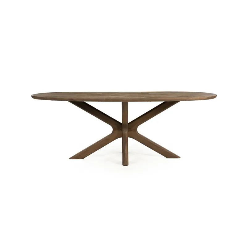 Eleonora eettafel Tycho 210x110cm - lichtbruin