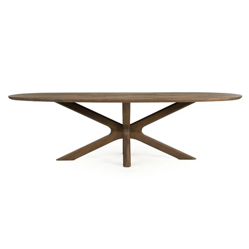 Eleonora eettafel Tycho 260x110cm - lichtbruin