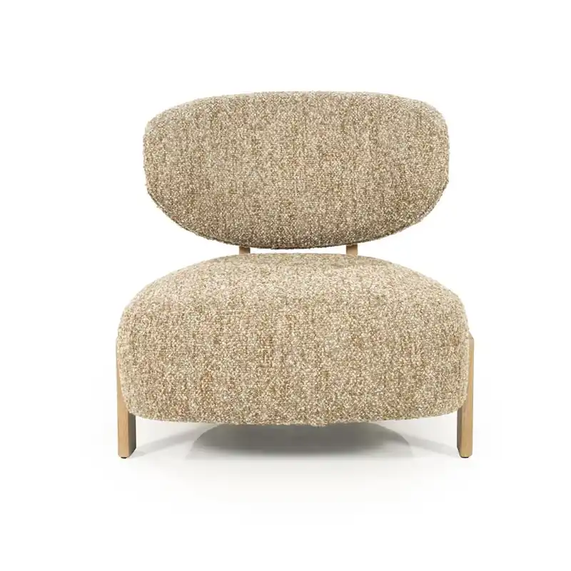 Eleonora fauteuil Reza naturel - taupe Bay