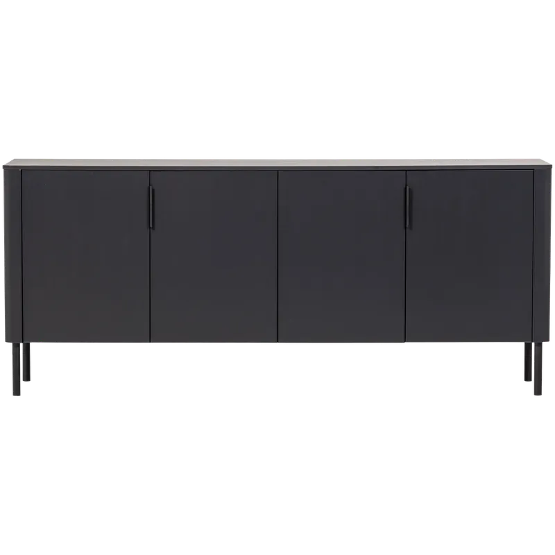 WOOOD Gunnar dressoir 200cm grenen matzwart
