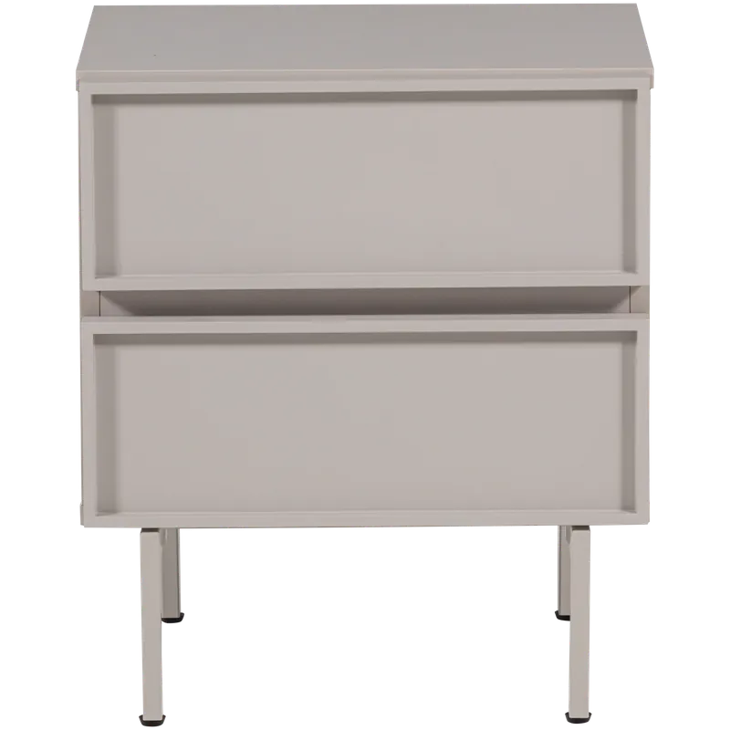 WOOOD Tours ladekast/nachtkastje 2 lades melamine/MDF zand