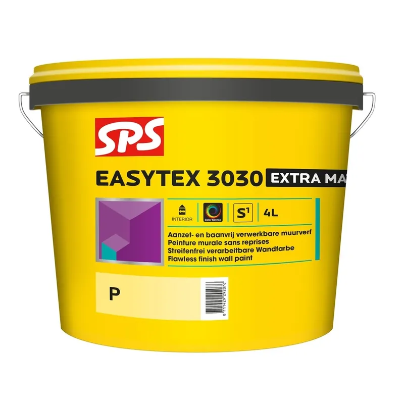 SPS Easytex muurverf 3030 extra mat p wit 4l