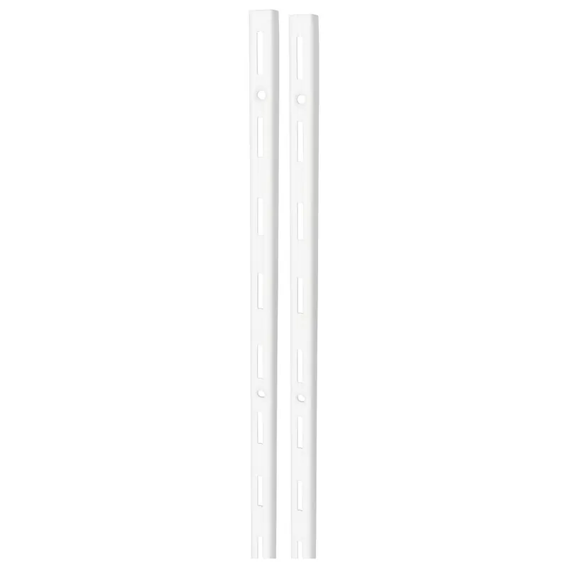 F-systeem rail enkel RAL9003 wit 100cm - 2 stuks