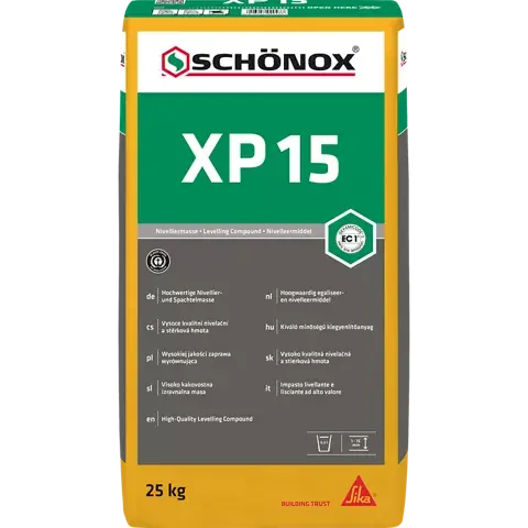 Schonox XP 15 egaliseer- en nivelleermassa 25 kg