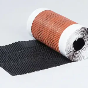 Nokvorstband volledig Aluminium Ral 8004 Rood 32cm x 5 mtr