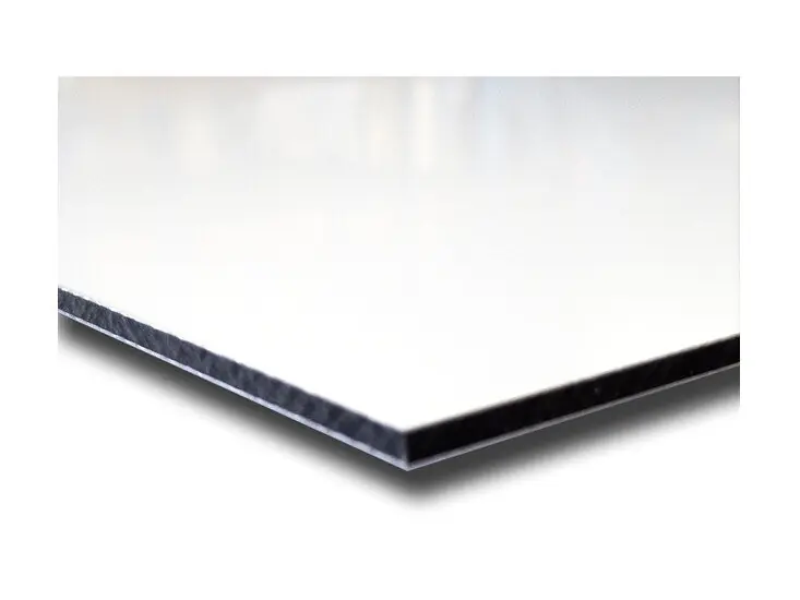 Dibond platen 3050 x 1500 x 3 mm kleur: wit