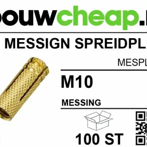 Messing spreidplug M10 (100 st.)