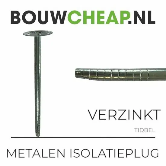 Metalen isolatieplug 185 mm (250 ST.)
