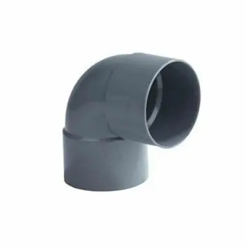 Pvc bocht 75mm 90° twee keer lijmmof
