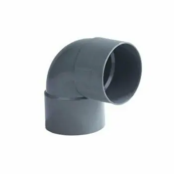 Pvc bocht 125mm 87° twee keer lijmmof