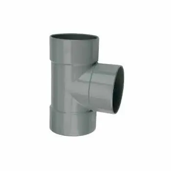 PVC T stuk 125mm 90° drie keer lijmmof