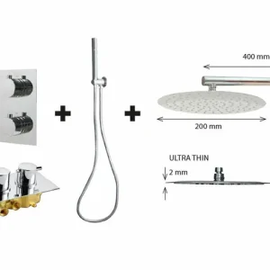 Inbouw Regendouche "New Milano M-200" 20cm Douchekop