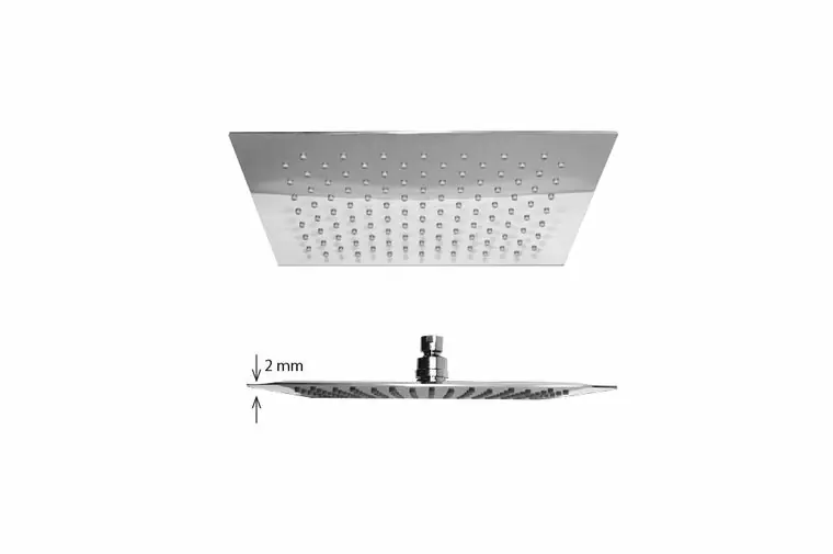 Regendouche Kop "Ultra Thin "20cm Vierkant