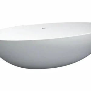 Vrijstaand Bad "New Stone Glans Wit " 180x85x52cm