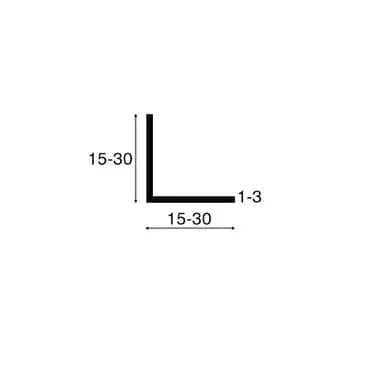 HeeringHoekprofiel PVC 15mm