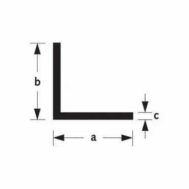 Hoekprofiel aluminium 30x30mm 300cm
