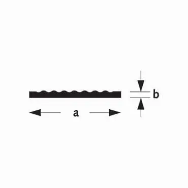 Slijtstrip aluminium 40x3mm 300cm