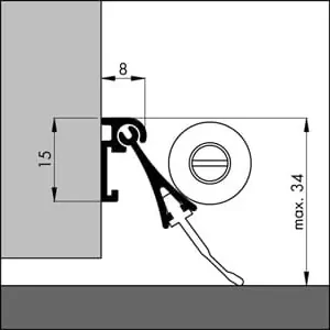 EllenEllen automatische valdorpel 93cm