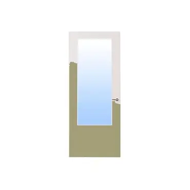 Krepel deurenBoarddeur vpl groot glas 211,5cm FSC