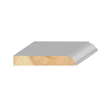 ZtylGrenen kantstuk ojief wit 15x115mm FSC