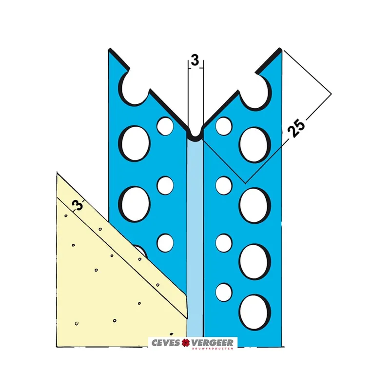 ProtektorHoekbeschermer progyp+ 1033 alu zink 3mm