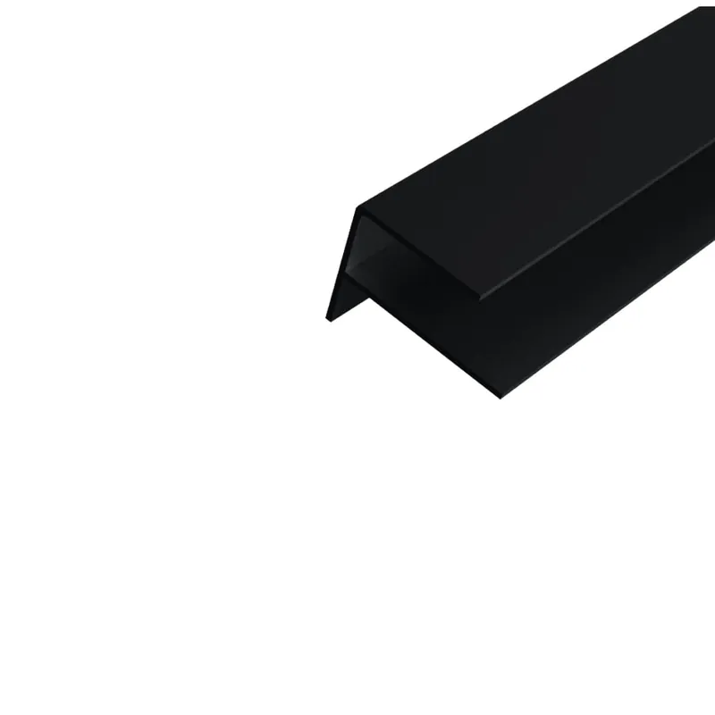 Aluminium F-profiel WEO35-60 ebony