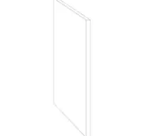 BribusSteunwand eco 1 wit 58,9x1,6x95cm FSC