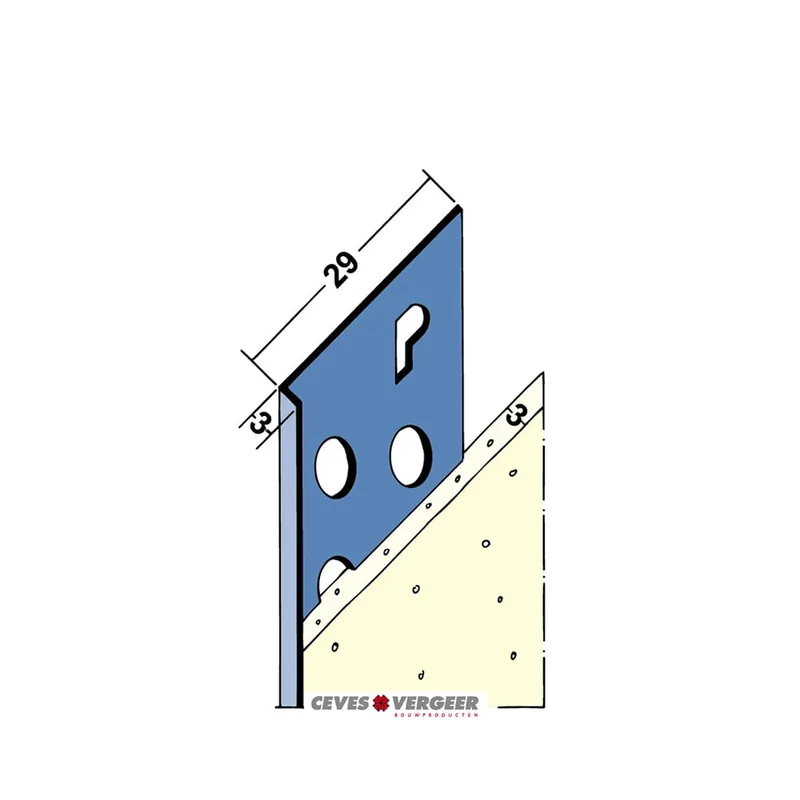 ProtektorProfiel Stucstop 2136 rvs 3mm