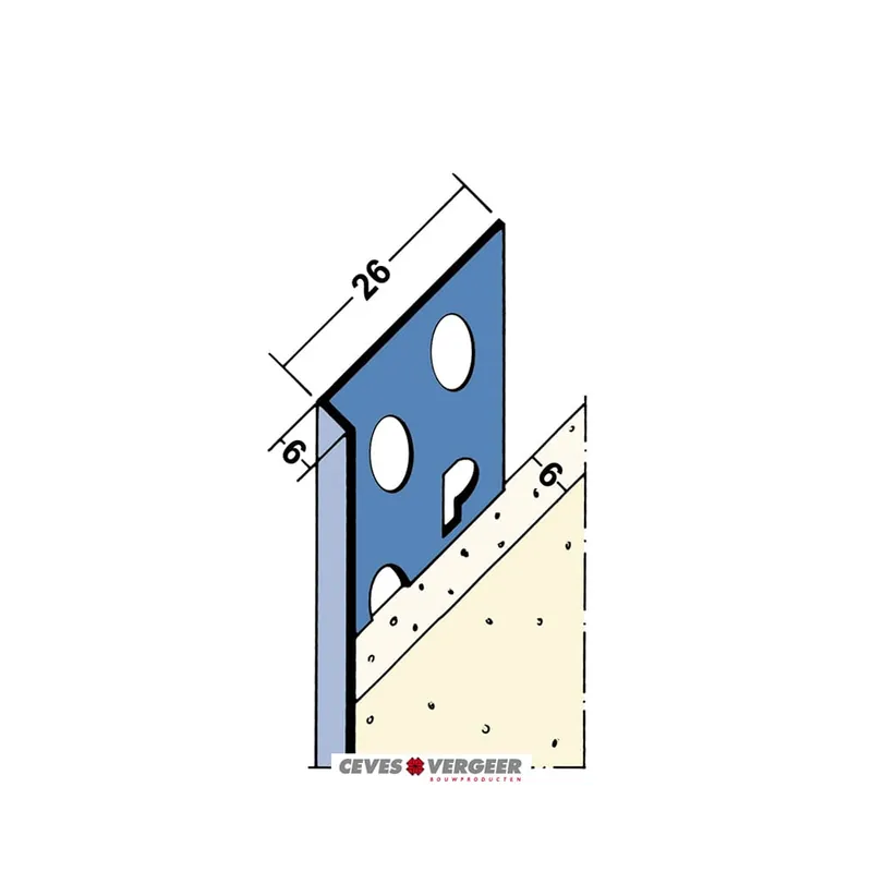 ProtektorProfiel Stucstop 2135 rvs 6mm