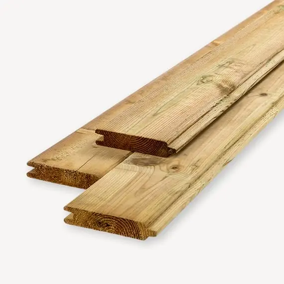 Grenen vellingdeel groen 28x145mm PEFC