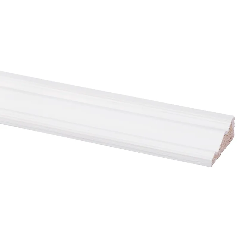 Grenen decorlijst wit 12x32mm FSC